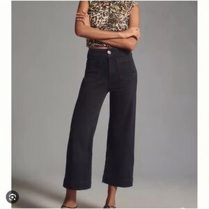 Anthropologie Pilcro Black Wide Leg Jeans Size 27